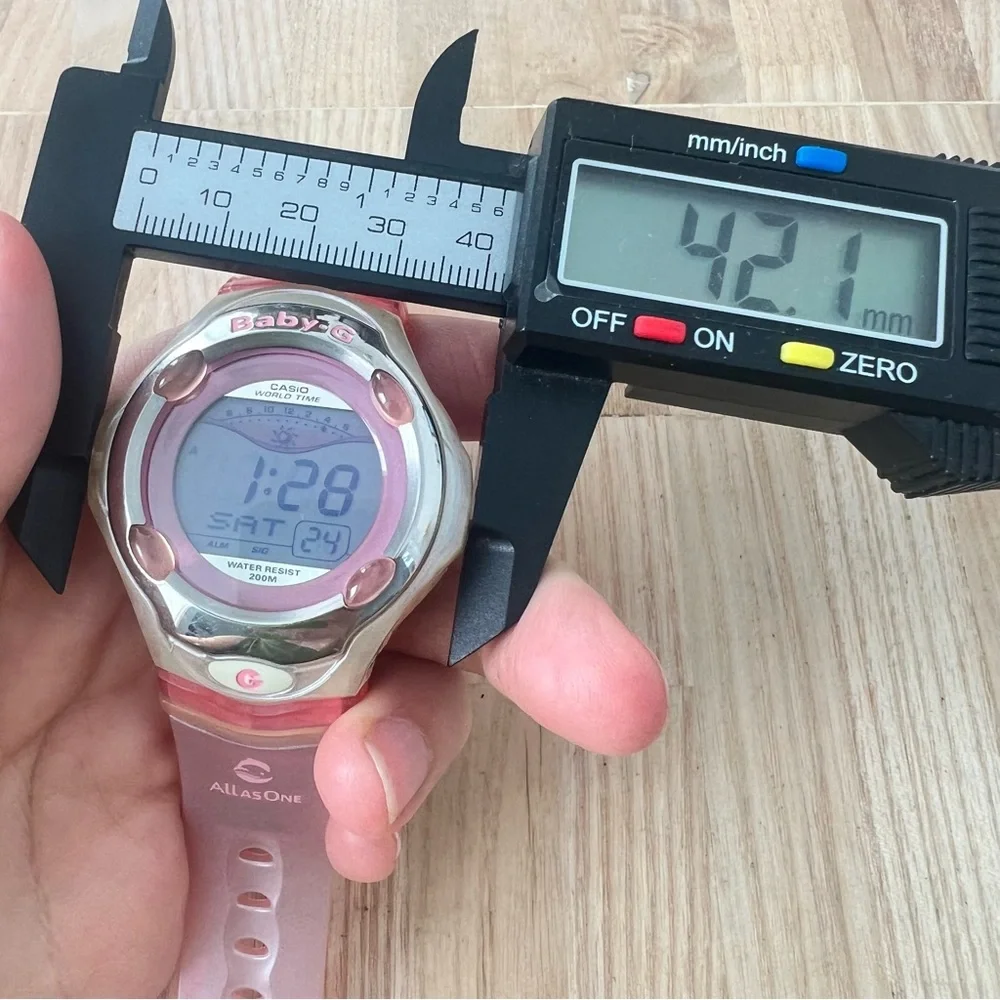 RARE CASIO BABY-G dolphin & whale eco-research pink Digital watch NEW BATTERY